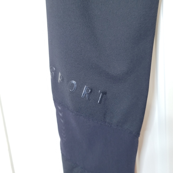 DKNY Sports Woman's High Waist Compressed Mesh Legging Black XL - Picture 8 of 14